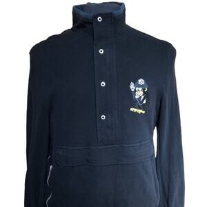 Paul Smith Sweater Mens Size Medium Pirate Monkey Embroidered streetwear grunge